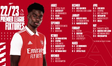 Arsenal's 2022/23 Premier League fixtures