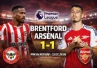 Brentford v Arsenal (1-1) MW26 Review -13.02.2026