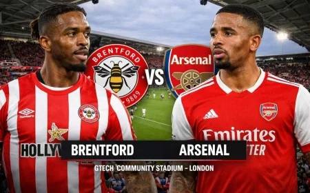 Brentford vs Arsenal Live Score, Lineups, Preview & Prediction | EPL 2026