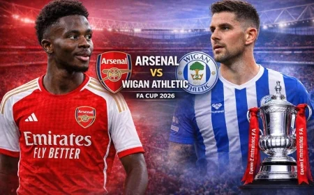 Arsenal vs Wigan Athletic FA Cup 2026 Preview, Lineups, Prediction & Live Updates