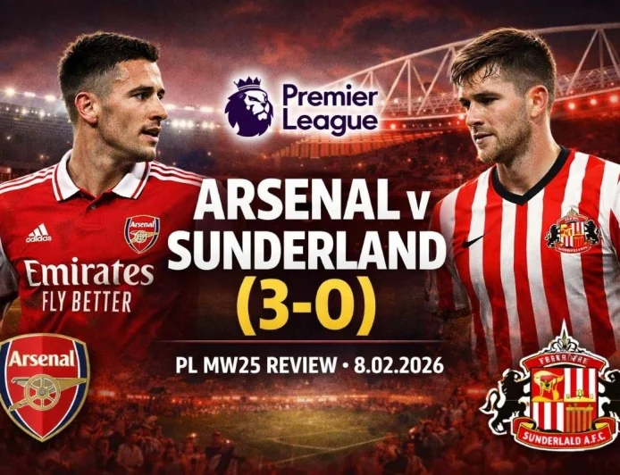 Arsenal v Sunderland (3-0) PL MW25 Review - 8.02.2026