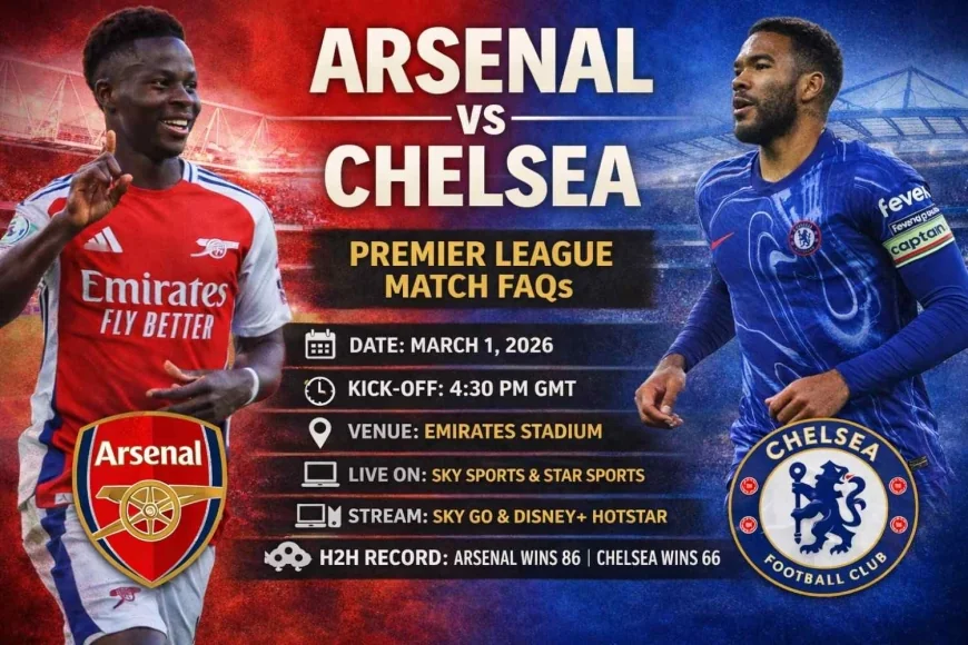 Arsenal vs Chelsea LIVE Preview (1 March 2026) – Team News & Prediction | Premier League