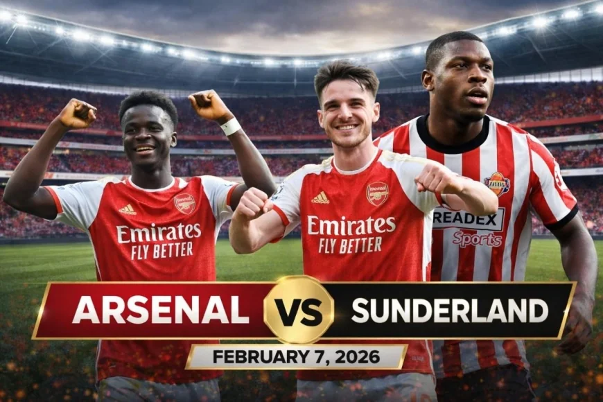 Arsenal vs Sunderland Live Score, Lineups, Preview & Prediction | EPL 7 Feb 2026