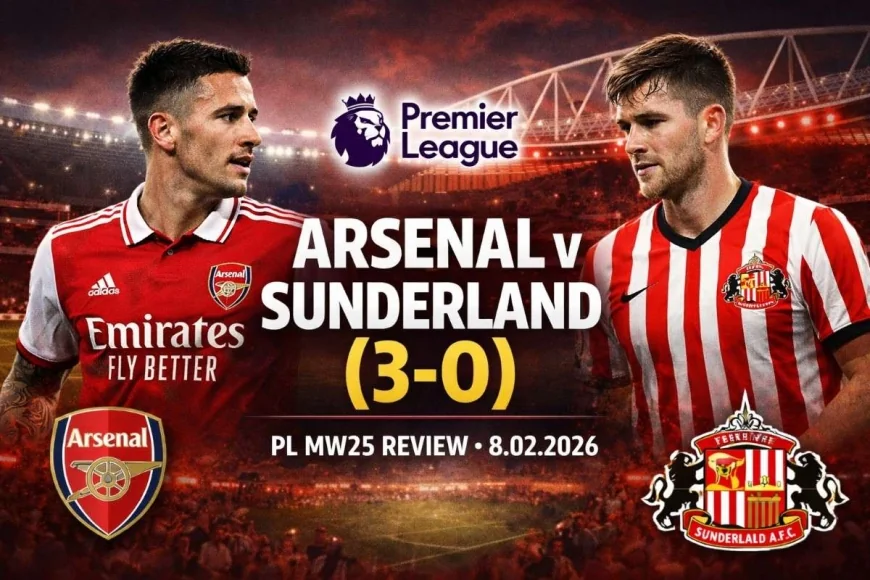 Arsenal v Sunderland (3-0) PL MW25 Review - 8.02.2026
