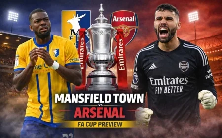 Mansfield Town vs Arsenal LIVE – FA Cup Team News, Lineups, Live Stats & Prediction