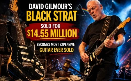 David Gilmour’s Legendary ‘Black Strat’ Sells for $14.55 Million – Most Expensive Guitar Ever