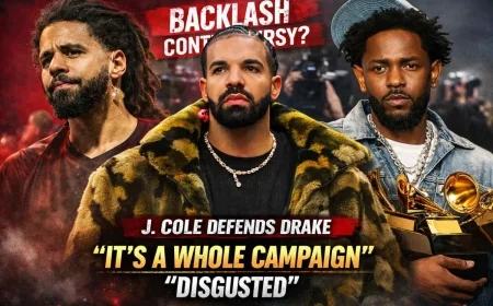 J. Cole Defends Drake, Calls Backlash a ‘Campaign’ – “Disgusted” Reaction