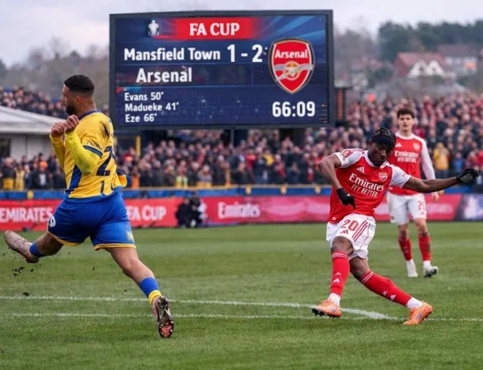 Mansfield 1–2 Arsenal: Madueke & Eze Goals Seal FA Cup Win