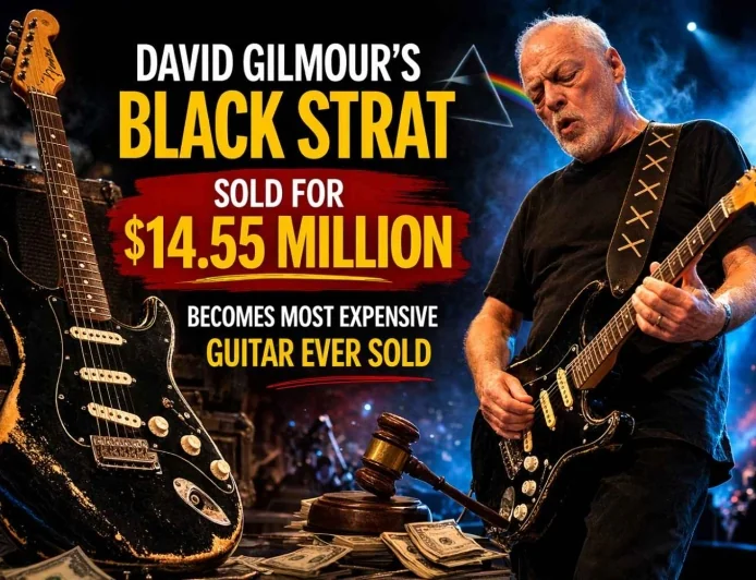 David Gilmour’s Legendary ‘Black Strat’ Sells for $14.55 Million – Most Expensive Guitar Ever