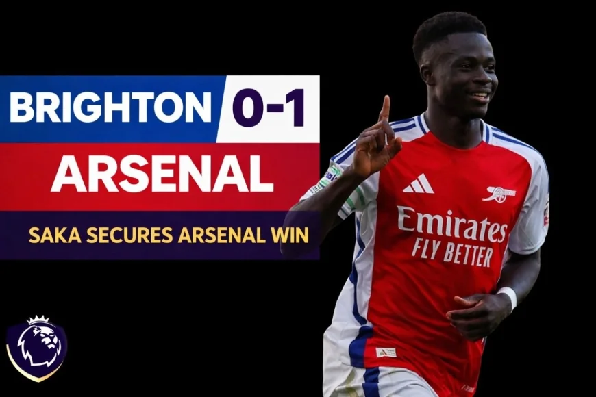 Brighton 0–1 Arsenal: Saka Goal Secures Premier League Win | Match Report