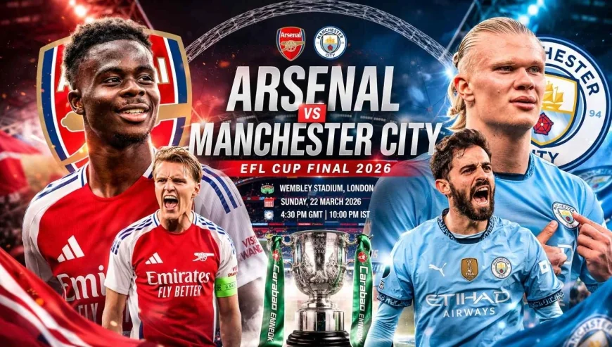 Arsenal vs Manchester City EFL Cup Final 2026: Prediction, Lineups & Full Preview