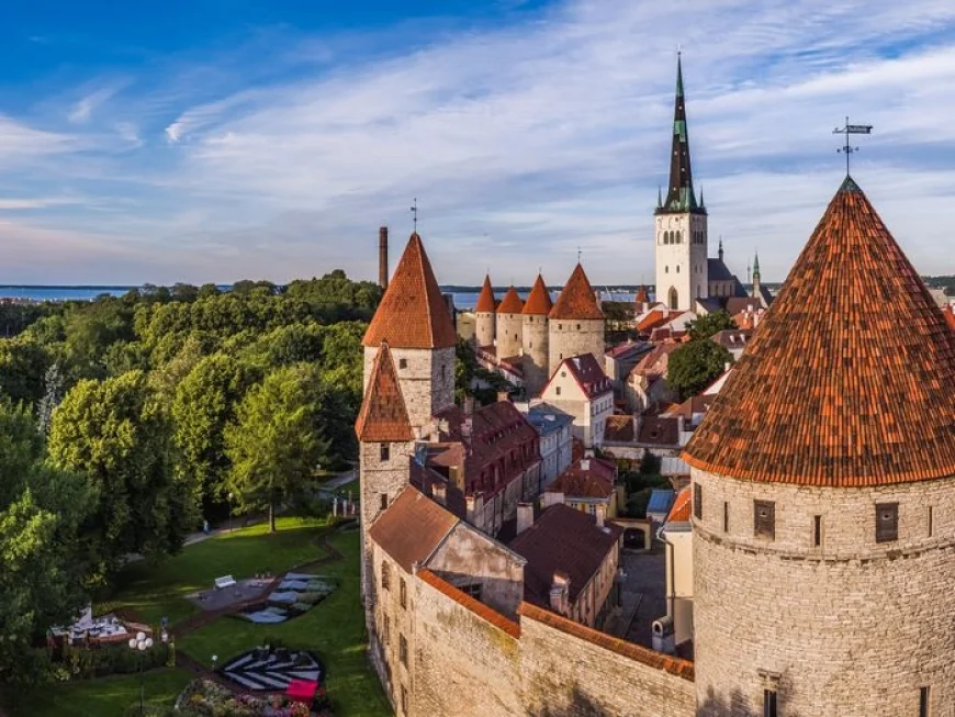 Tallinn Estonia Old Town medieval towers skyline solo travel Europe