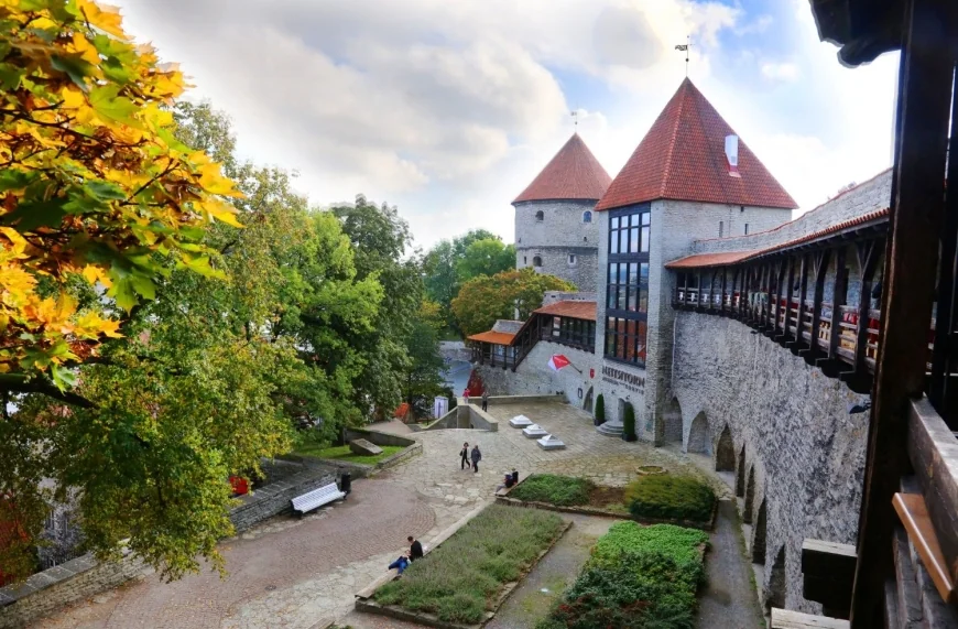 Tallinn Estonia old town courtyard historic architecture travel Europe