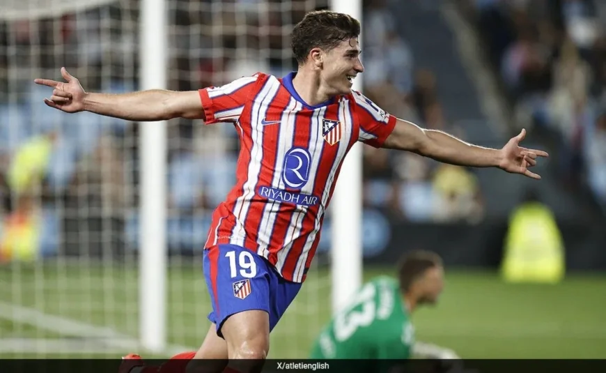 Julian Alvarez celebration Atletico Madrid goal