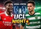 Arsenal vs Sporting CP Preview: Lineups, Team News & Champions League Live Updates