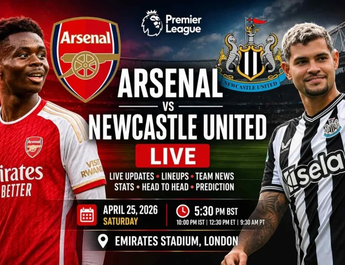 Arsenal vs Newcastle United LIVE Updates, Lineups, Team News & Prediction | Premier League 2026