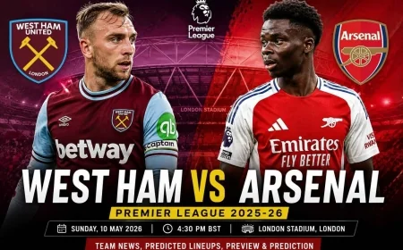 West Ham vs Arsenal LIVE: Team News, Predicted Lineups, TV Channel & Premier League Preview