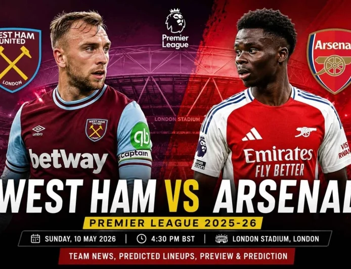 West Ham vs Arsenal LIVE: Team News, Predicted Lineups, TV Channel & Premier League Preview